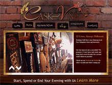 Tablet Screenshot of caskandvine.com